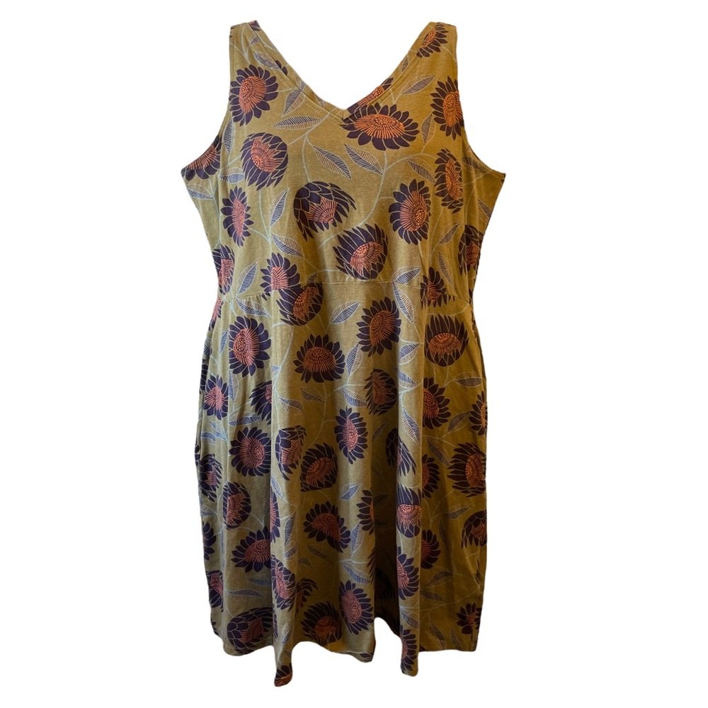 Pact V-Neck Tank Dress